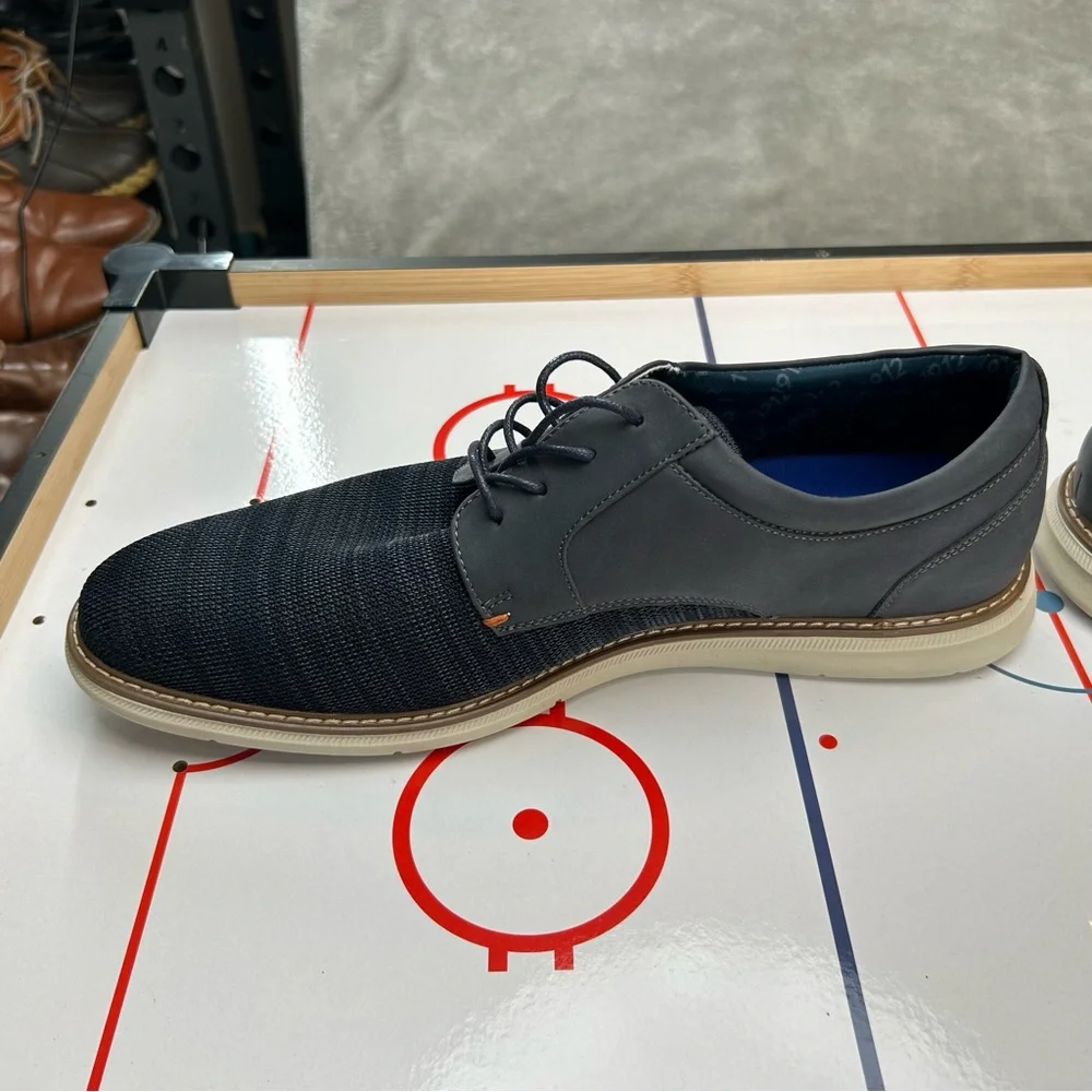 Nunn‎ Bush Chase Knit Plain Toe Oxford Mens Size 13 Dress Shoes Navy 85073-492